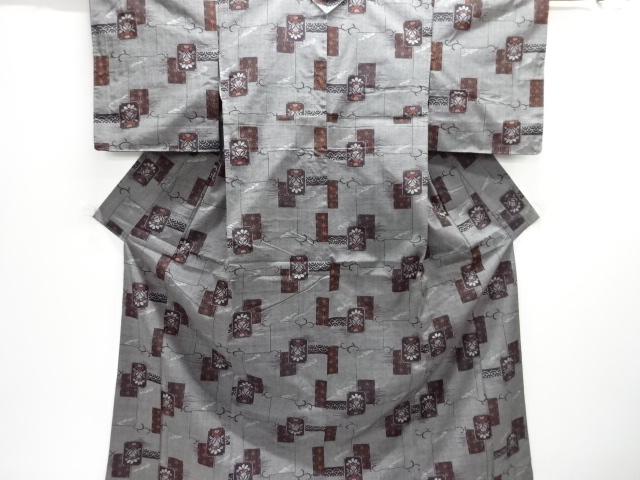 Japanese Kimono / Tsumugi Omeshi Silk